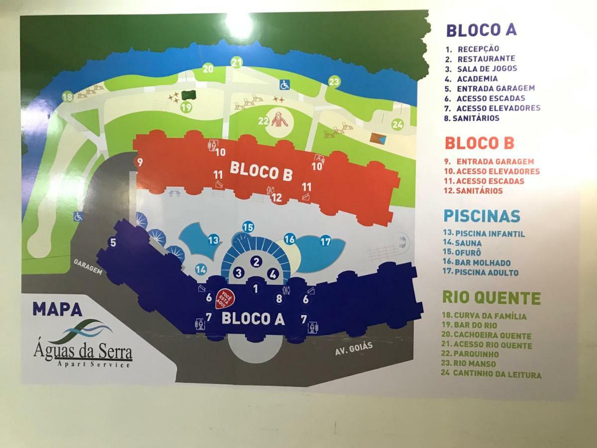 Apartamento No Aguas Da Serra Top Rio Quente Exterior foto